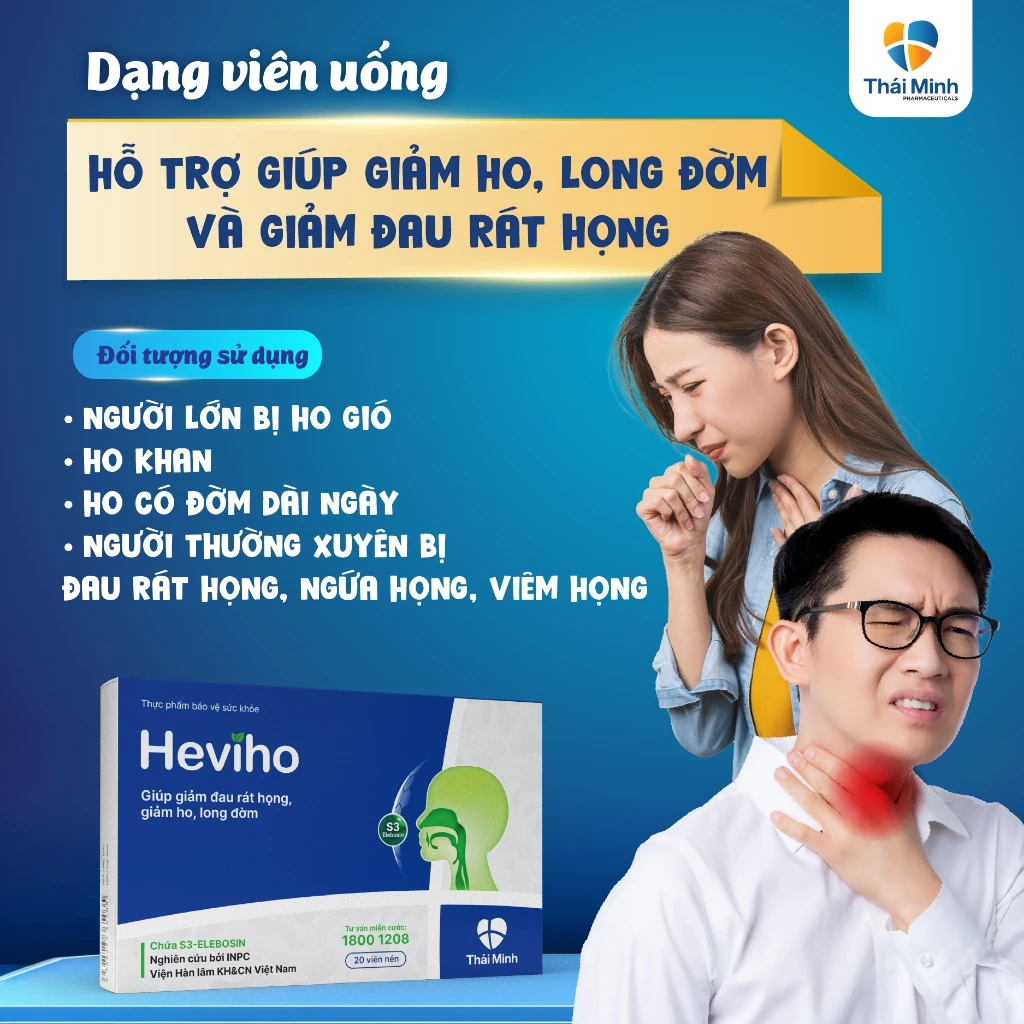 HEVIHO - Siro ho Viện Hàn lâm ICH - Chứa S3-Elebosin - Thái Minh - Hỗ trợ giảm ho, long đờm - Chai 100ml - 3