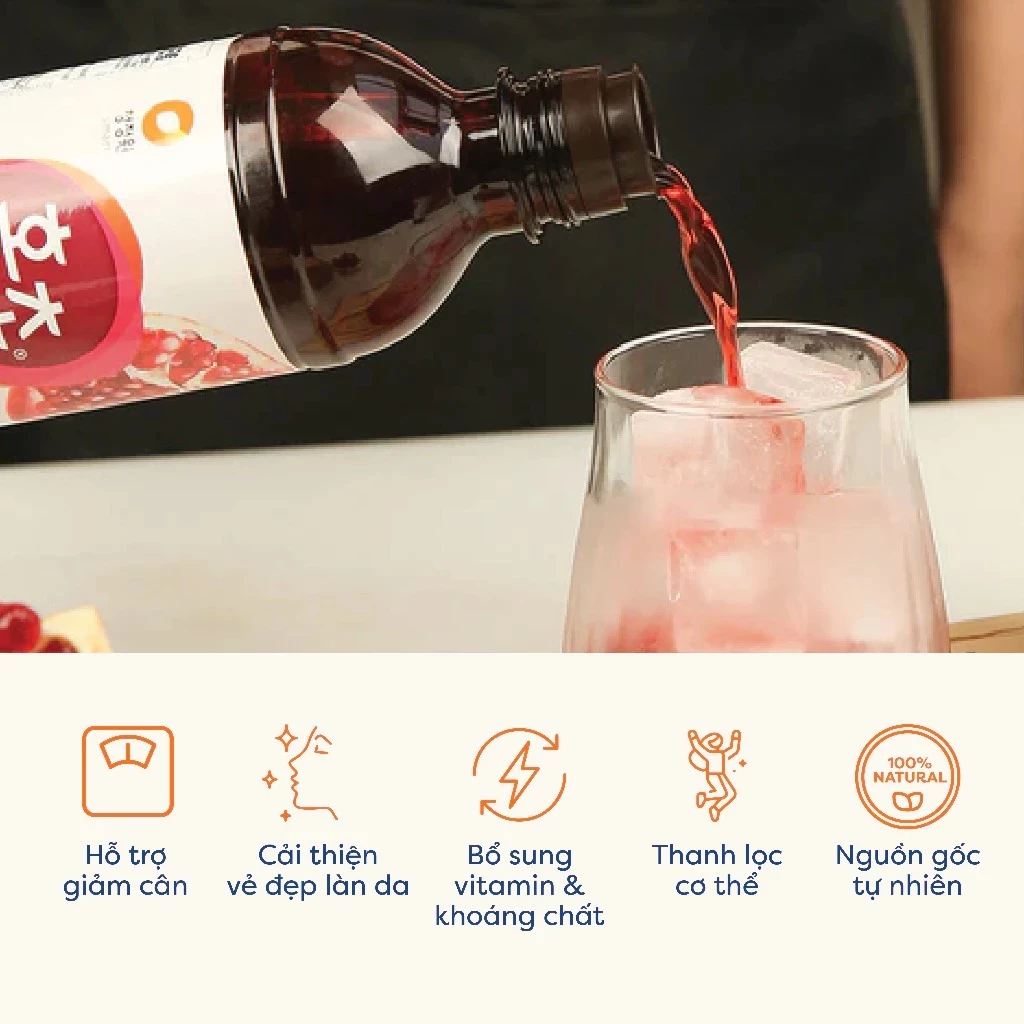 Giấm Lựu Daesang Hàn Quốc Hỗ Trợ Giảm Cân, Đẹp Da 900ml - 5