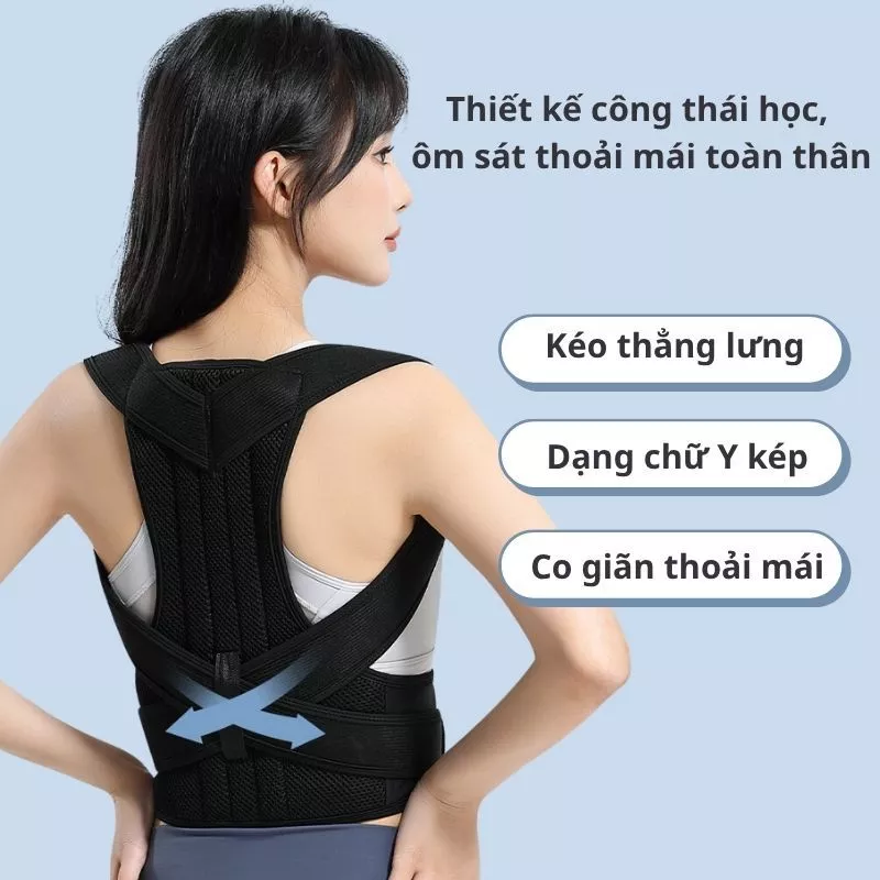 Đai Chống Gù Lưng Cao Cấp Ckicocare Topbody Topfit ,Điều Chỉnh Dáng, chuyên dụng cho dân văn phòng, học sinh DAIGU05 - 5