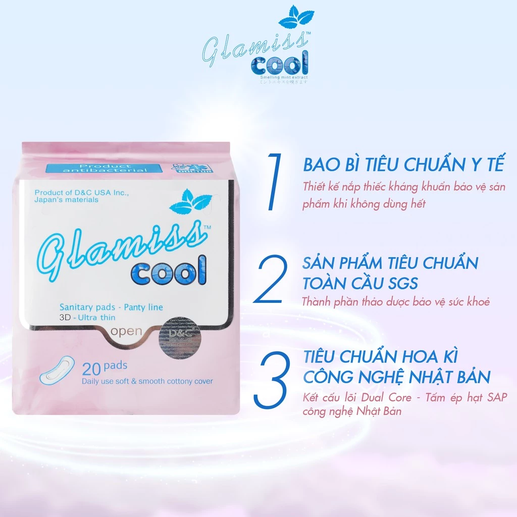 [QUÀ TẶNG KHÔNG BÁN] Tặng 1 gift (2 miếng hàng ngày và 1 miếng ban ngày Glamiss Cool Extra)