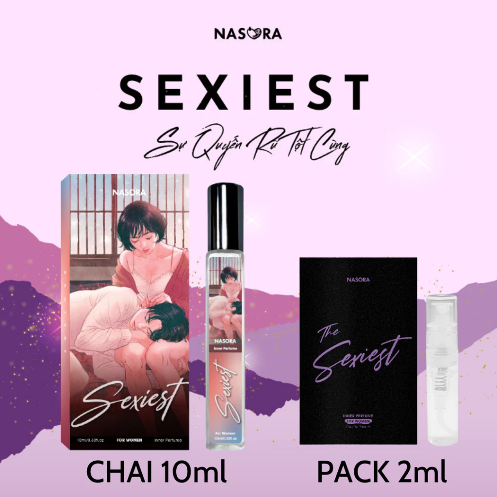 Nước hoa vùng kín nữ NASORA quyến rũ, thơm lâu chai 2ml và 10ml - 4