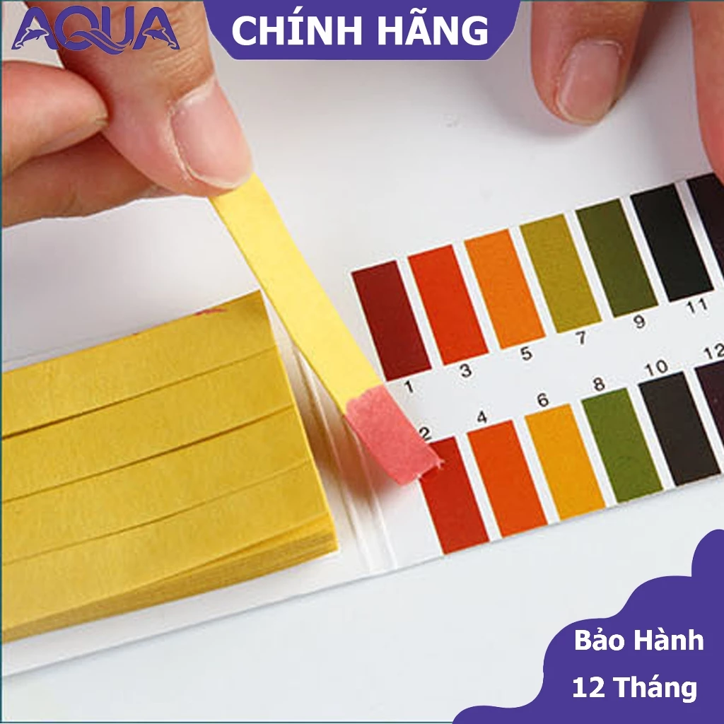 Giấy quỳ tím đo độ pH nước, kiểm tra độ axit, ion kiềm - tệp 80 miếng