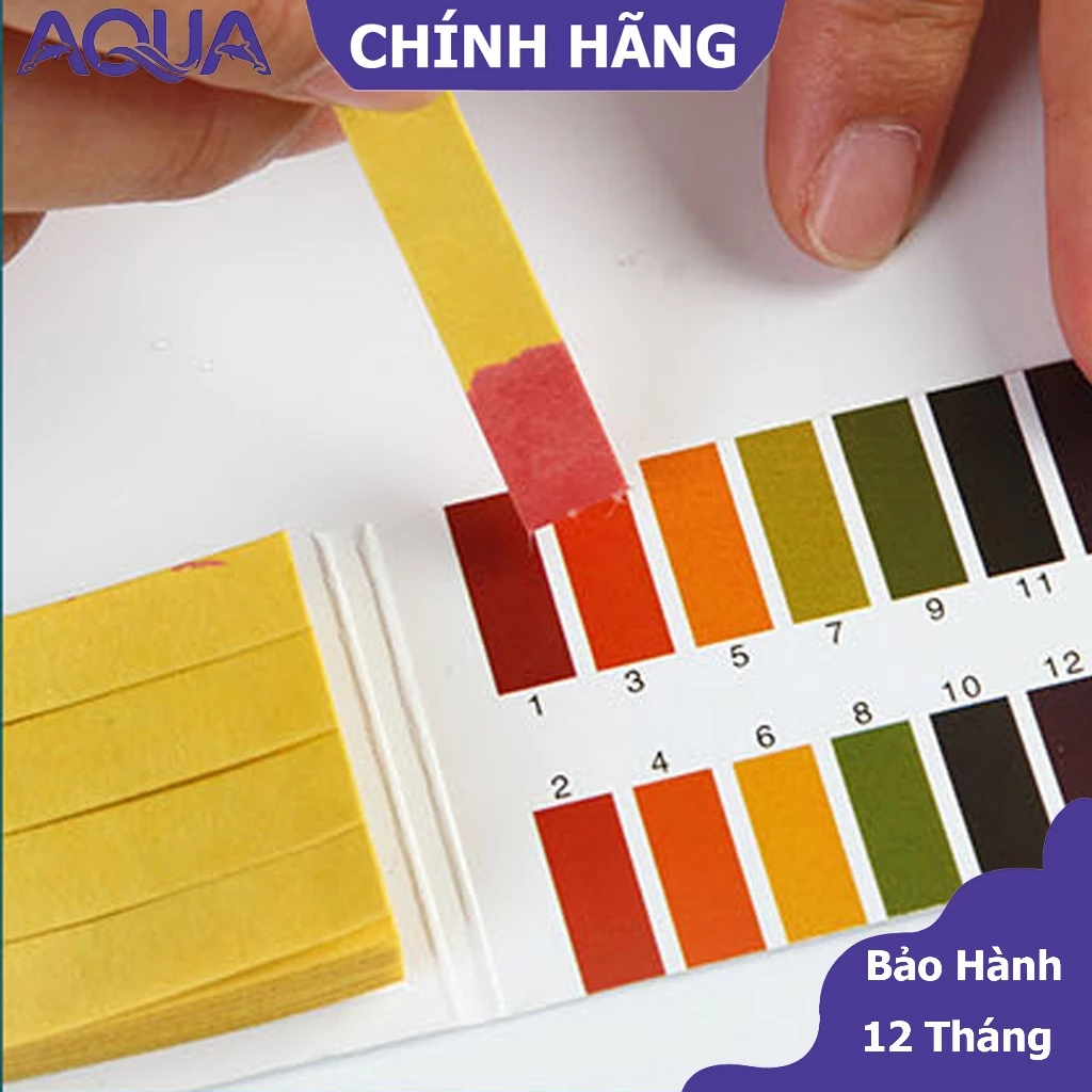 Giấy quỳ tím đo độ pH nước, kiểm tra độ axit, ion kiềm - tệp 80 miếng - 6