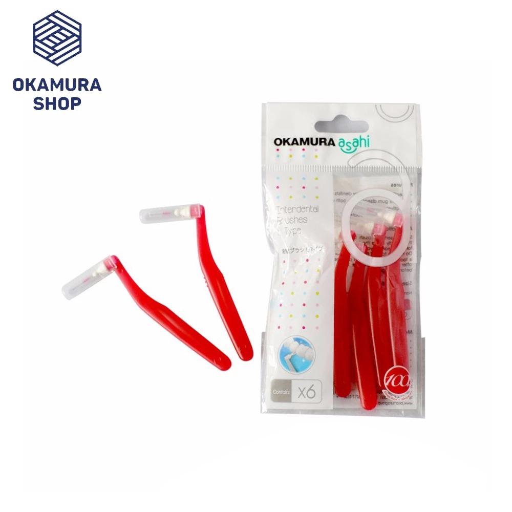 Okamura - Bàn Chải kẽ răng Asahi dang L (đủ size) - 3