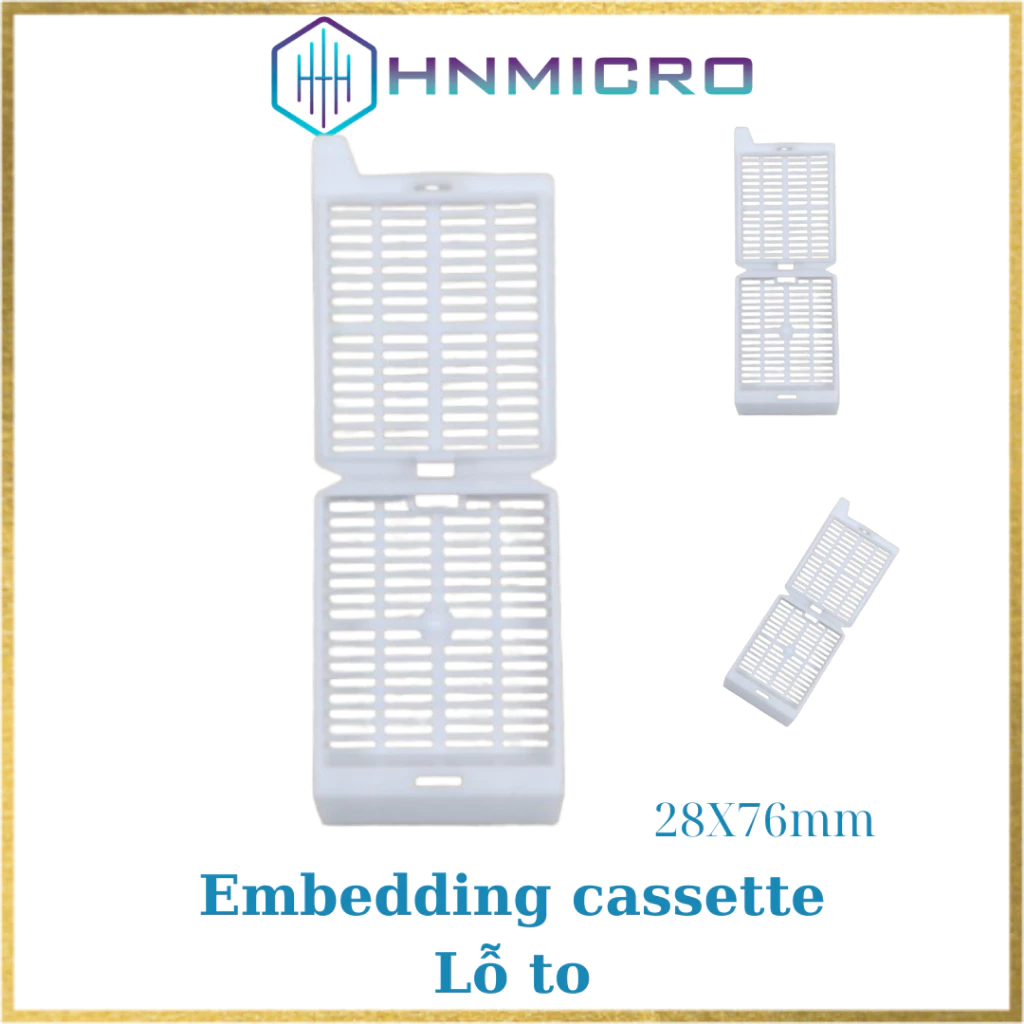 Khuôn đúc bệnh phẩm lỗ to- Embedding cassette