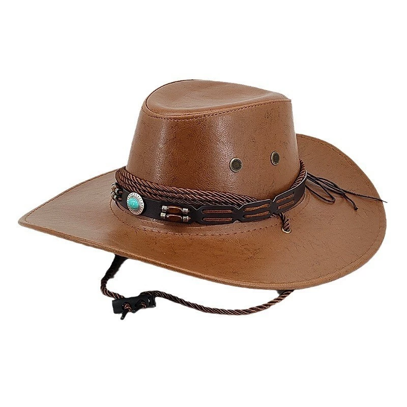 Tấm Che Nắng Mũ Cao Bồi Phong Cách Dân Tộc & Retro, Chống Nắng Ngoài Trời - 4