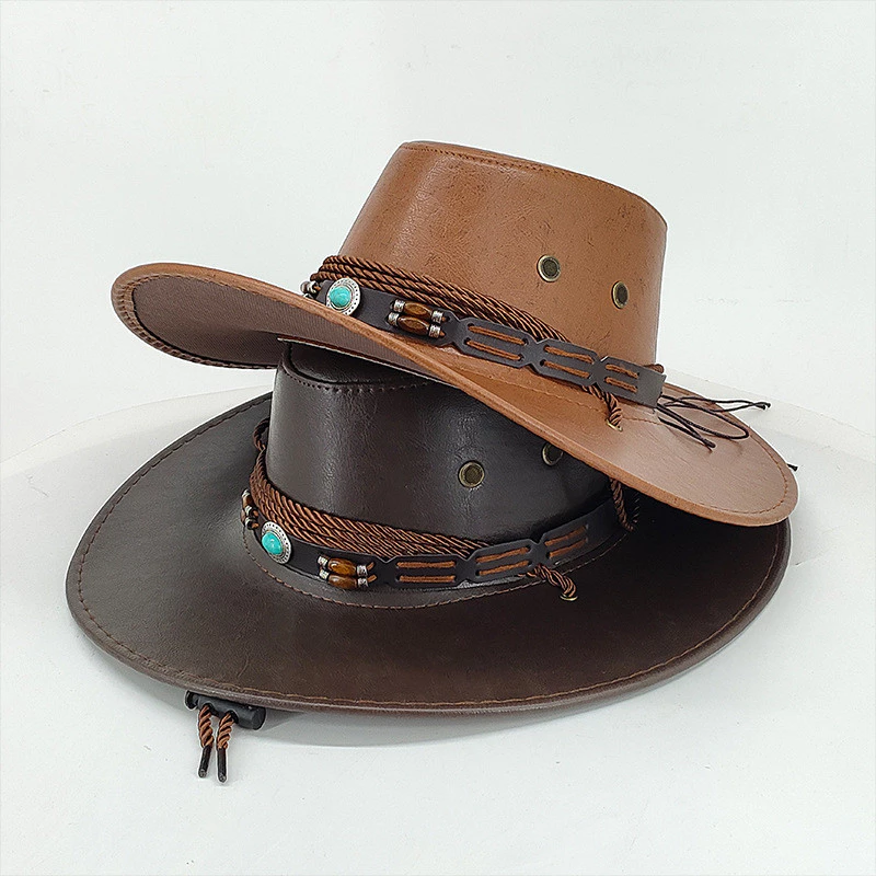 Tấm Che Nắng Mũ Cao Bồi Phong Cách Dân Tộc & Retro, Chống Nắng Ngoài Trời - 6