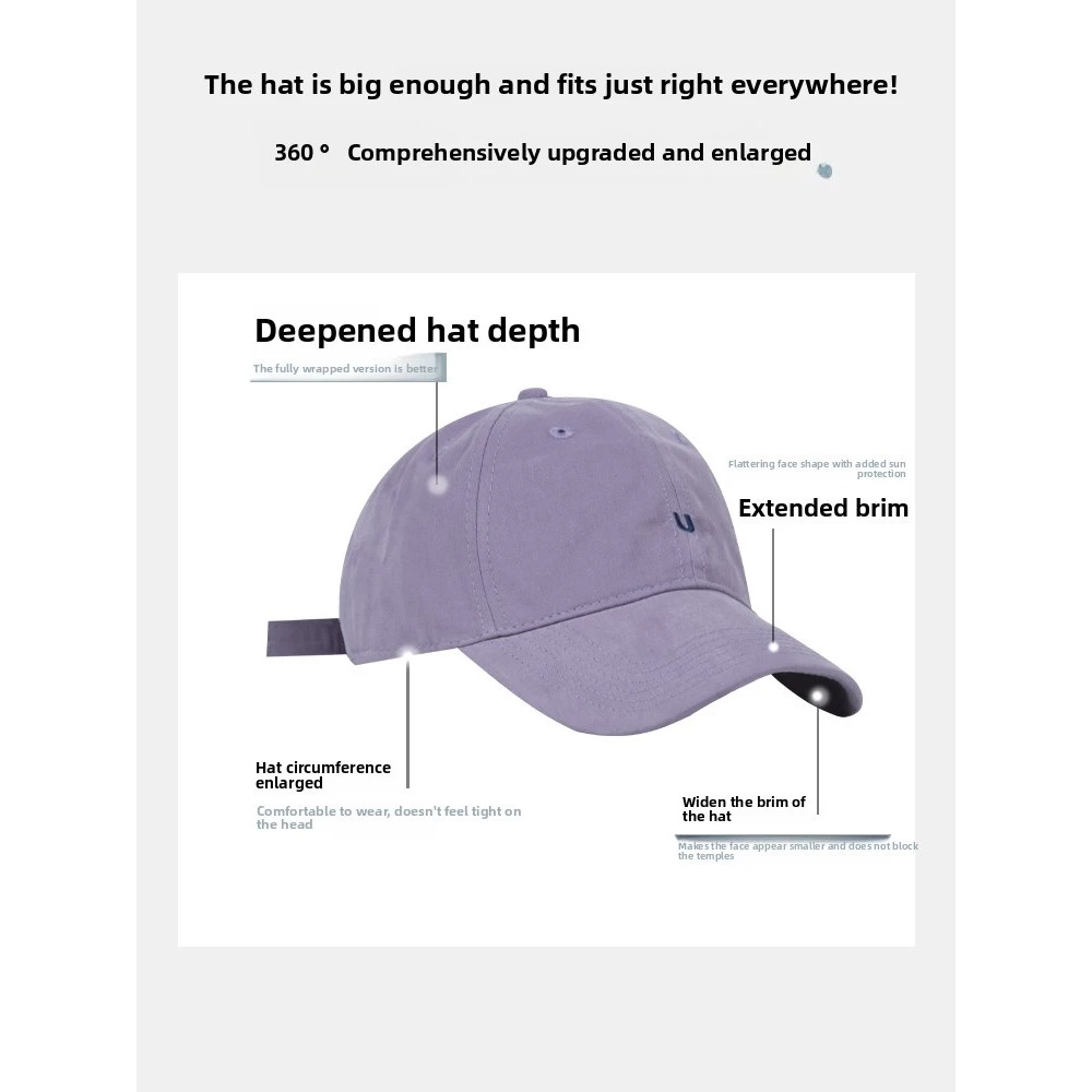 Thiết Kế Mũ Bóng Chày Chữ Cái Lớn, Mặt Nhẹ Mềm, Phong Cách Đơn Giản Hợp Thời Trang Hàng Ngày - 2