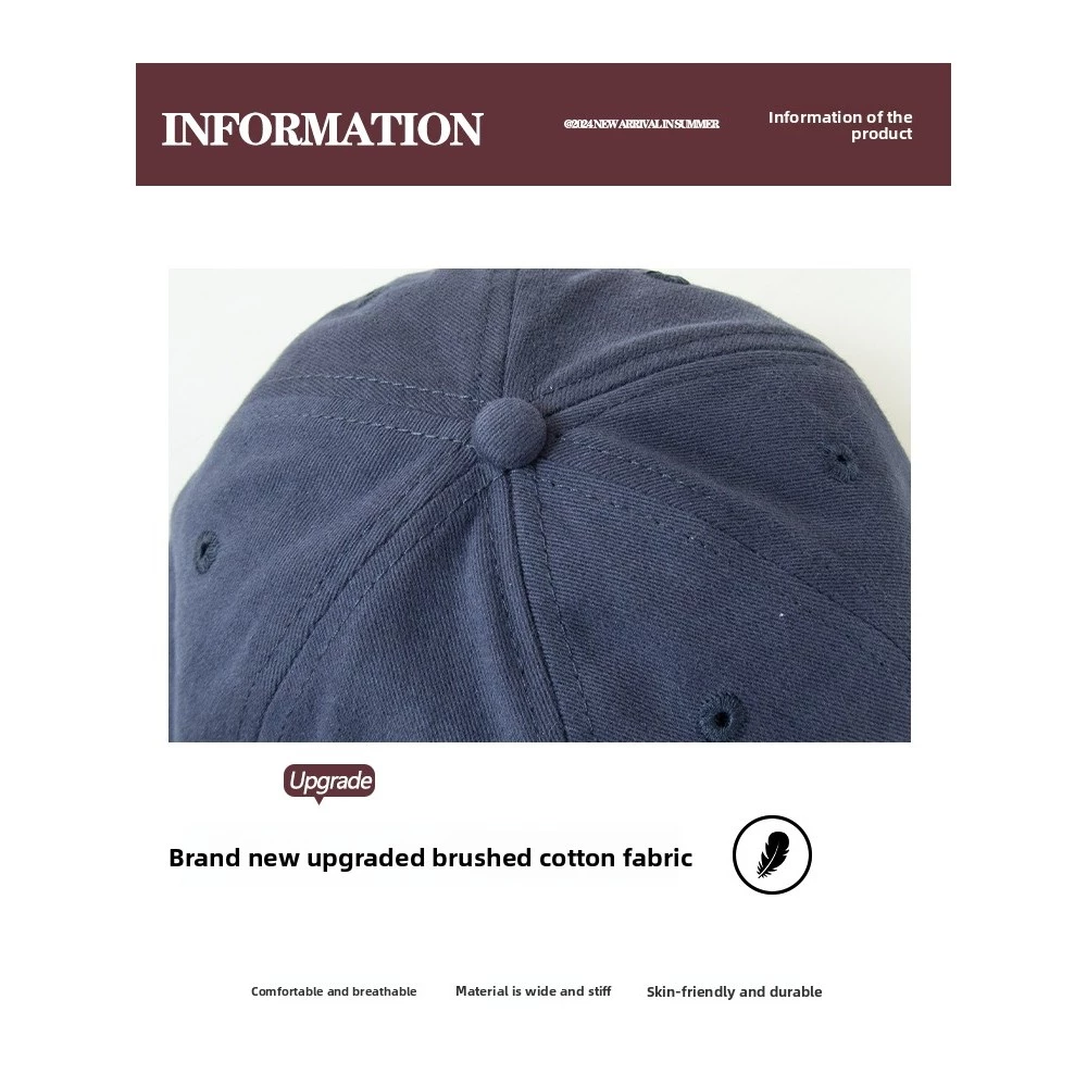 Thiết Kế Mũ Bóng Chày Chữ Cái Lớn, Mặt Nhẹ Mềm, Phong Cách Đơn Giản Hợp Thời Trang Hàng Ngày - 3