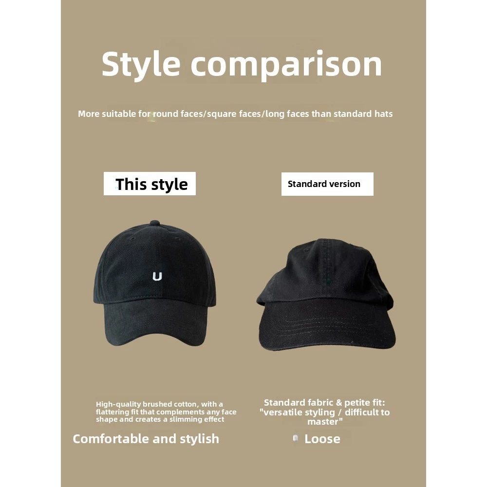 Thiết Kế Mũ Bóng Chày Chữ Cái Lớn, Mặt Nhẹ Mềm, Phong Cách Đơn Giản Hợp Thời Trang Hàng Ngày - 4