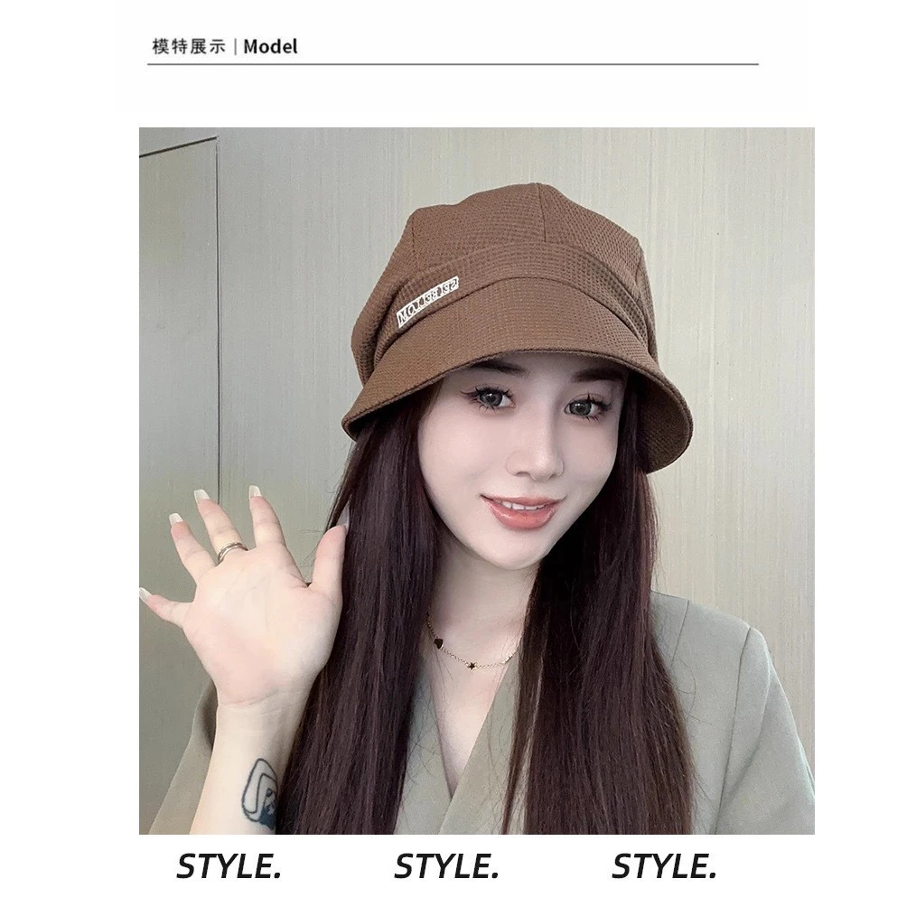 Mũ xô phong cách Nhật Bản, thiết kế phù hợp mọi góc độ khuôn mặt, che mặt hình bát giác dành cho nữ - 5