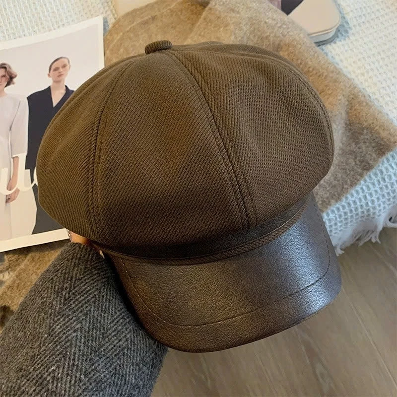 Mũ Nồi Nữ Nón beret thủy thủ trơn , logo minmin thời trang phong cách Retro Nhật Bản - HNN02 - 4