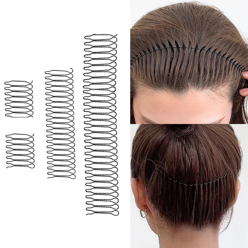 Bờm Tóc,Cài Tóc Kim Loại Màu Đen Đơn Giản Với Nhiều Kiểu Dáng Cho Cả Nam Và Nữ Phụ Kiện Tóc - 2