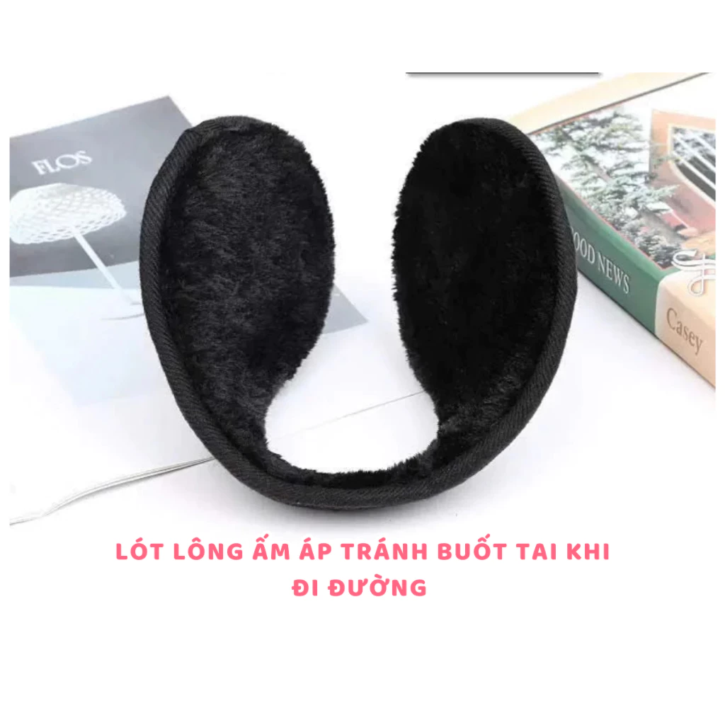 Bịt Tai Giữ Ấm Mùa Đông Đi Đường Lông Nhung Ấm Áp, Chụp Tai Giữ Ấm Mùa Đông Thương Hiệu Azila - BT01 - 3