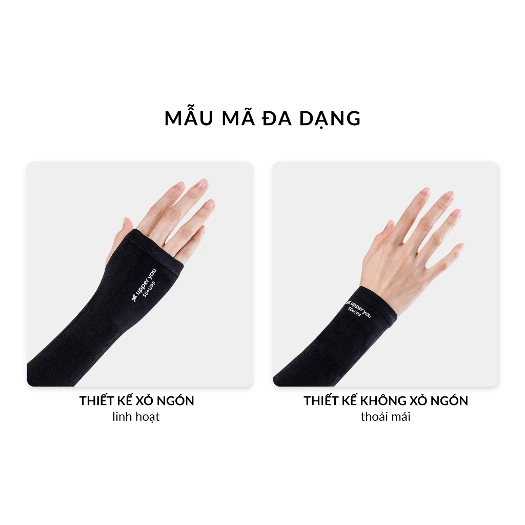 Găng Tay Chống Nắng Nam Nữ Cao Cấp Đạt Chuẩn UPF50+ VSOCKS Thun Lạnh Co Giãn 4 Chiều - ASLX01/OTX01/OTK01 - 4