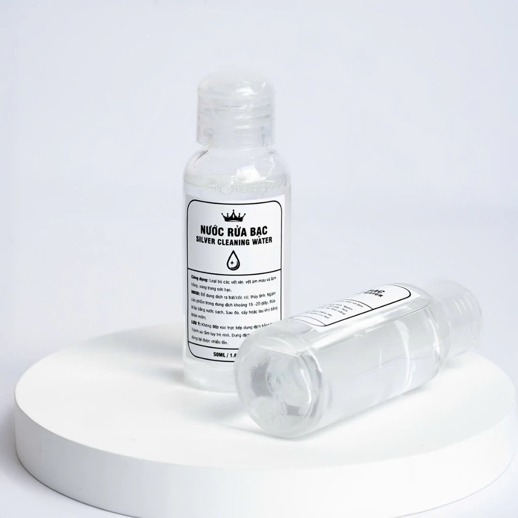 Nước rửa bạc loại to 50ml làm bóng sáng và làm mới trang sức bạc TBHP - 3