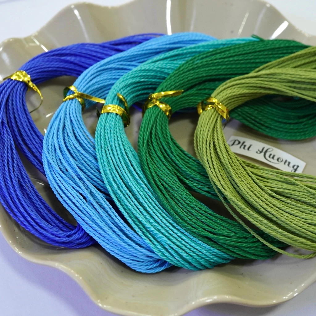 Bó 10 mét dây sáp Đài Loan size 1.0mm dùng xỏ vòng đeo tay handmade, làm dây treo điện thoại - 5