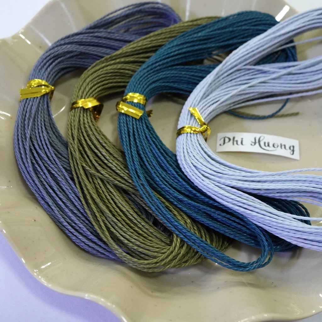 Bó 10 mét dây sáp Đài Loan size 1.0mm dùng xỏ vòng đeo tay handmade, làm dây treo điện thoại - 6