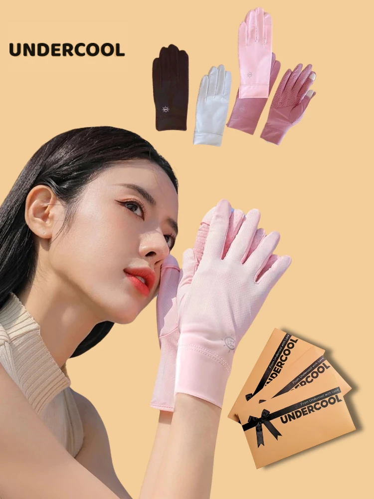 Găng Tay Ngắn Chống Nắng UNDERCOOL Hở Ngón Chống Trượt Chống Tia UV UPF50+ Nhiều Màu GT01