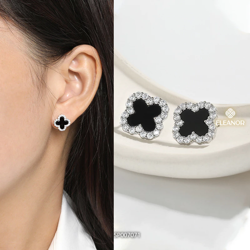 Bông tai nữ chuôi bạc 925 Eleanor Accessories đa dạng kiểu dáng phụ kiện trang sức khuyên tai 3660 - 4