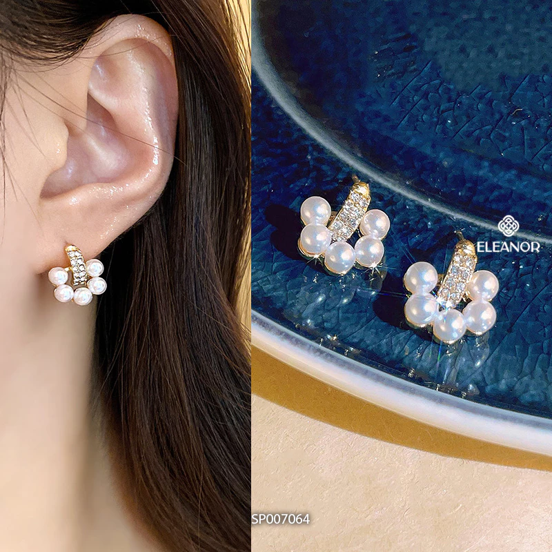 Bông tai nữ chuôi bạc 925 Eleanor Accessories đa dạng kiểu dáng phụ kiện trang sức khuyên tai 3660 - 6