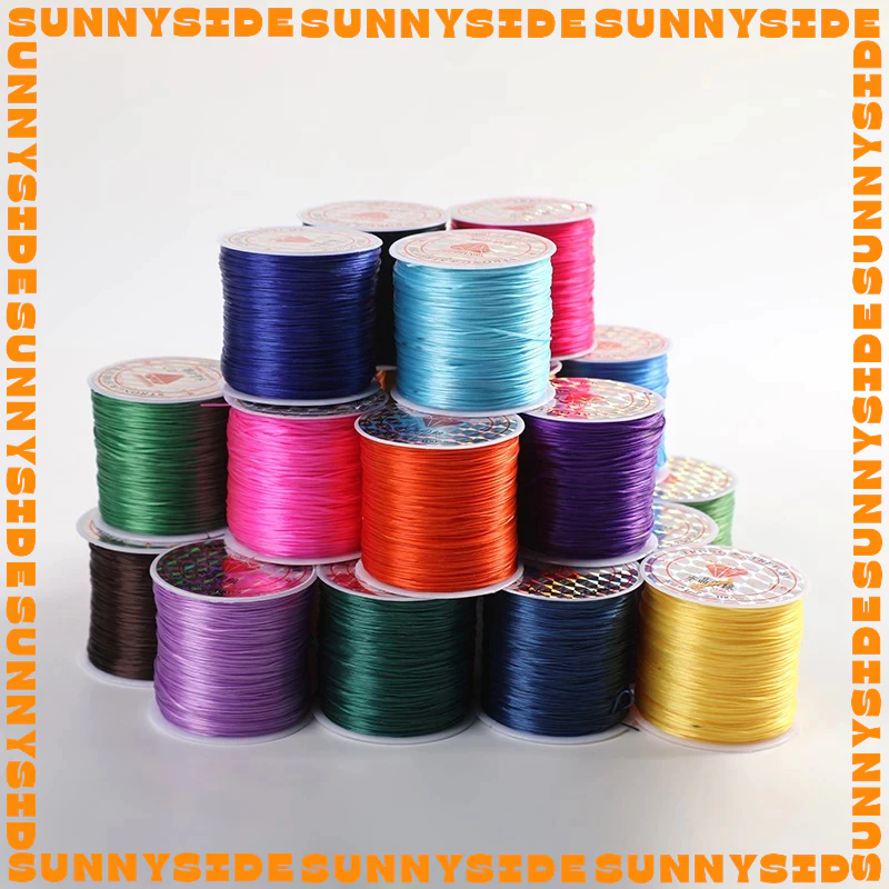 1 Cuộn Dây Cước Thun Lụa Co Giãn Loại 1 Nhiều Màu Xỏ Chuỗi Làm Vòng Đeo Tay Handmade Thắt Vòng