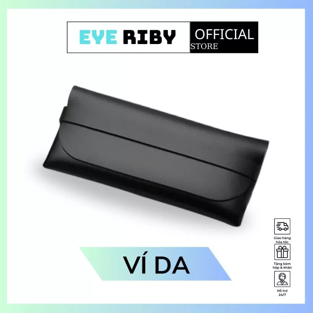 Ví Đựng Mắt Kính Bao Da Phụ Kiện Dày Dặn Đa Năng Chống Trầy Xước