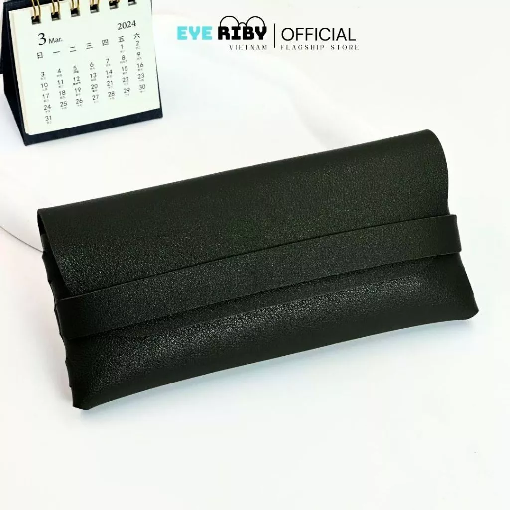 Ví Đựng Mắt Kính Bao Da Phụ Kiện Dày Dặn Đa Năng Chống Trầy Xước - 3