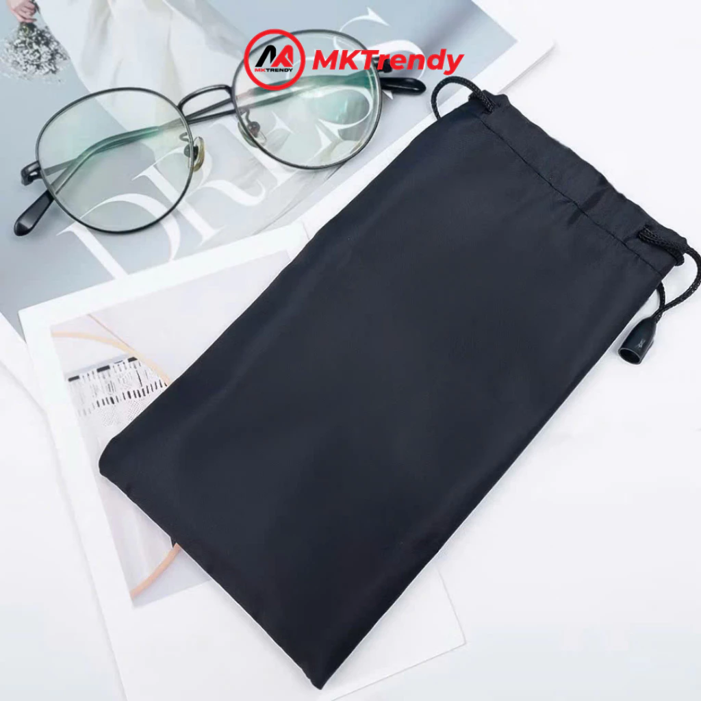 Phụ kiện MKTRENDY túi vải dây rút đựng mắt kính tiện lợi chống trầy xước - 4