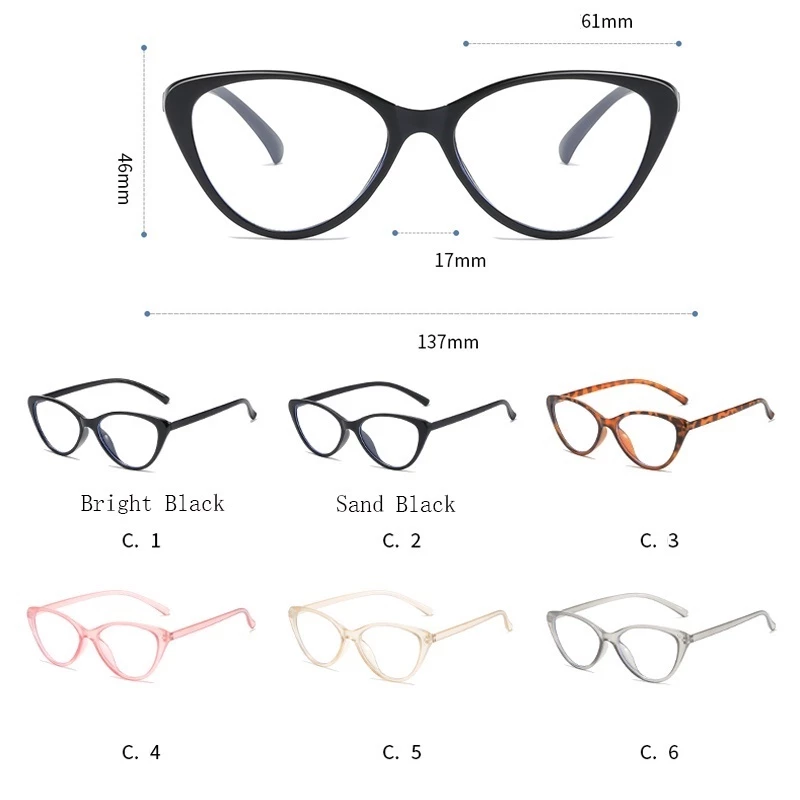 [Chicbond] Kính thời trang nữ mắt mèo chống ánh sáng xanh và tia UV - Phong cách Hàn Quốc - Kính checkin, du lịch, selfi - 3