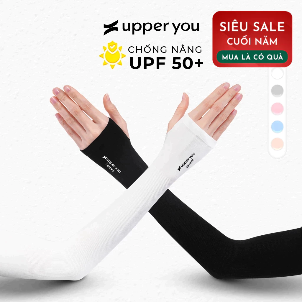 [Set 5 đôi] Găng Tay Chống Nắng UV Thời Trang Đạt Chuẩn UPF50+ UPPER YOU Thun Lạnh Cao Cấp Co Giãn 4 Chiều - OTX01/OTK01