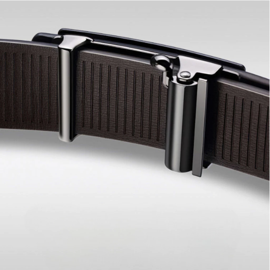 Thắt lưng nam da cao cấp khóa kim loại tự động không gỉ - Cam kết 1 đổi 1 bảo hành 12 tháng AKEDO - 6