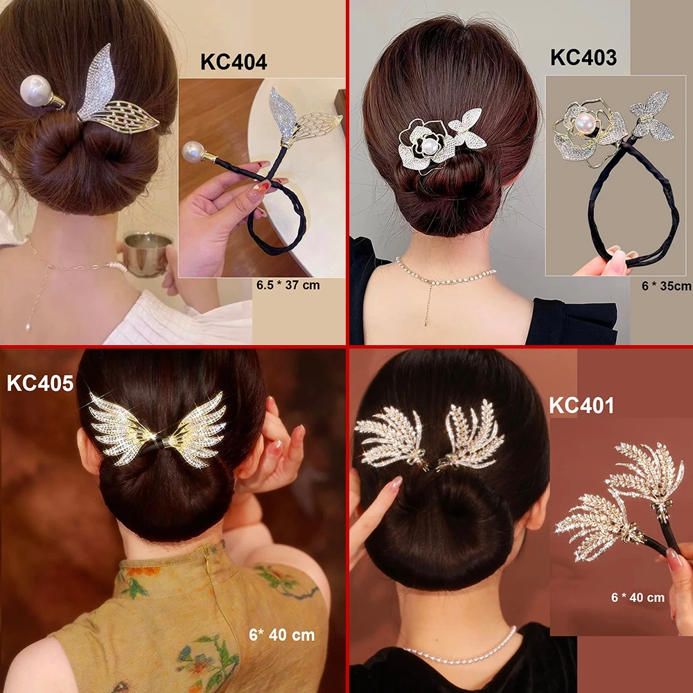 GOTI Kẹp Quấn Tóc Búi Dự Tiệc Sang Trọng Quà Cho Nữ 20/10 8/3 Dụng Cụ Tạo Kiểu Búi Tóc Đẹp KC401 - 2