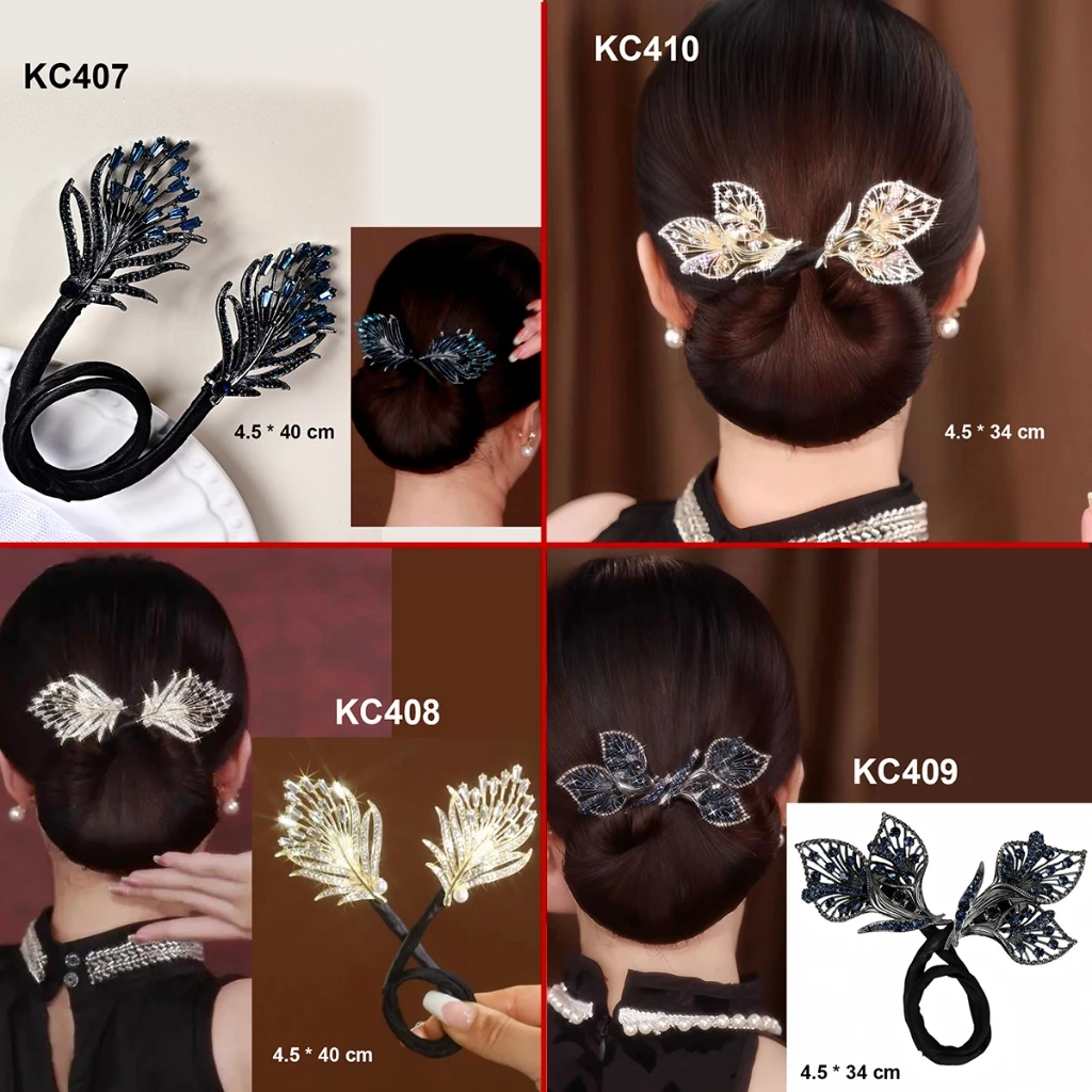 GOTI Kẹp Quấn Tóc Búi Dự Tiệc Sang Trọng Quà Cho Nữ 20/10 8/3 Dụng Cụ Tạo Kiểu Búi Tóc Đẹp KC401 - 6
