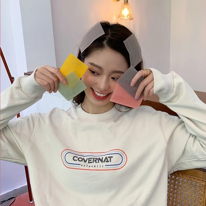 Hộp 10 miếng dán cố định tóc mái, miếng dán tóc nhiều màu tiện dụng, phụ kiện tóc cho nữ, miếng dán định hình tóc E2026 - 3