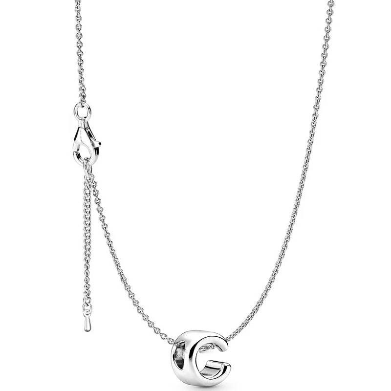 Vòng cổ Mặt Chữ Cái Tiếng Anh Màu Sắc Bạc DIY Dành Cho Nữ - 4