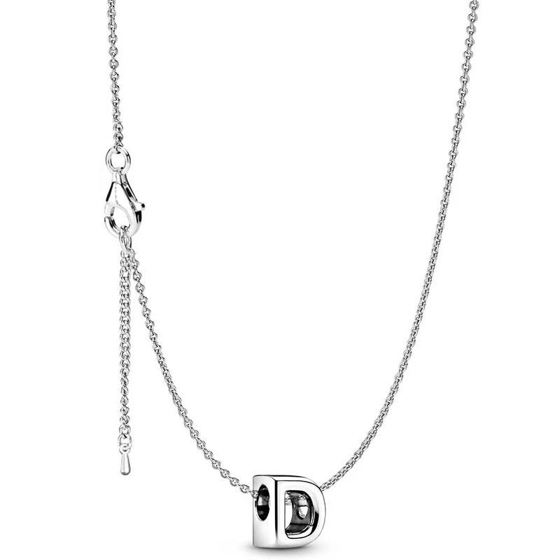 Vòng cổ Mặt Chữ Cái Tiếng Anh Màu Sắc Bạc DIY Dành Cho Nữ - 5