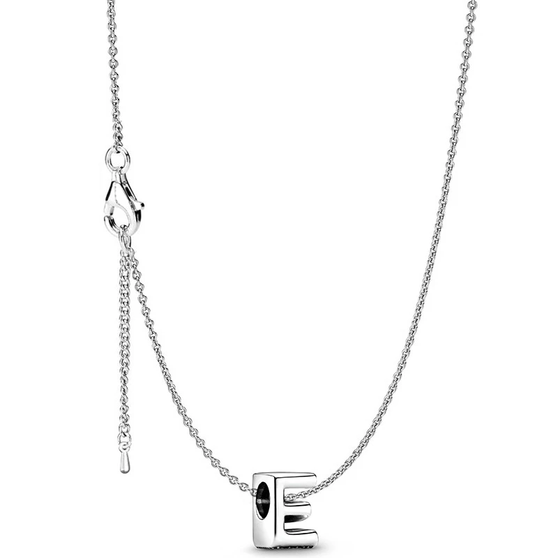 Vòng cổ Mặt Chữ Cái Tiếng Anh Màu Sắc Bạc DIY Dành Cho Nữ - 6