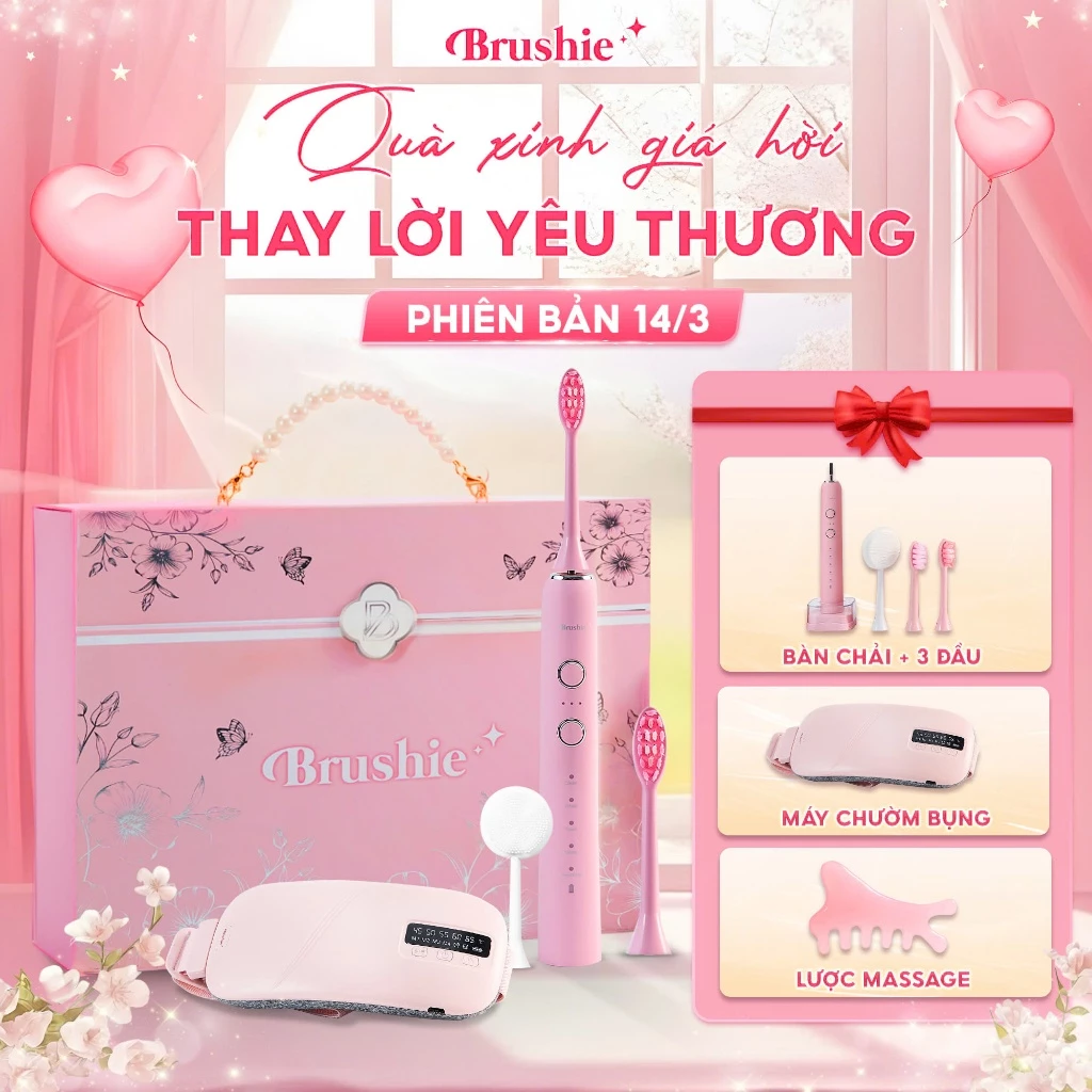 [HÀNG TẶNG KHÔNG BÁN] QUÀ KHI MUA Bàn chải điện Flossie HyperWave , Brushie Ultra, Brushie Promax mẫu mới cải tiến
