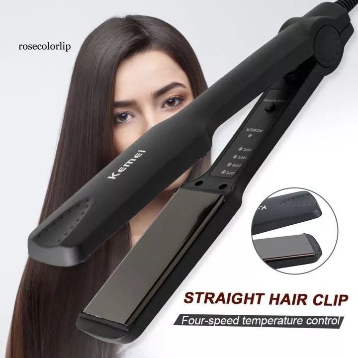 Máy Là Tóc Duỗi Tóc 4 Nấc Nhiệt Bản Pro Size To KEMEI PRO_KM329 - Máy tạo kiểu tóc, Bảo Hành 12 Tháng Rất Dẽ Sử Dụng - 6