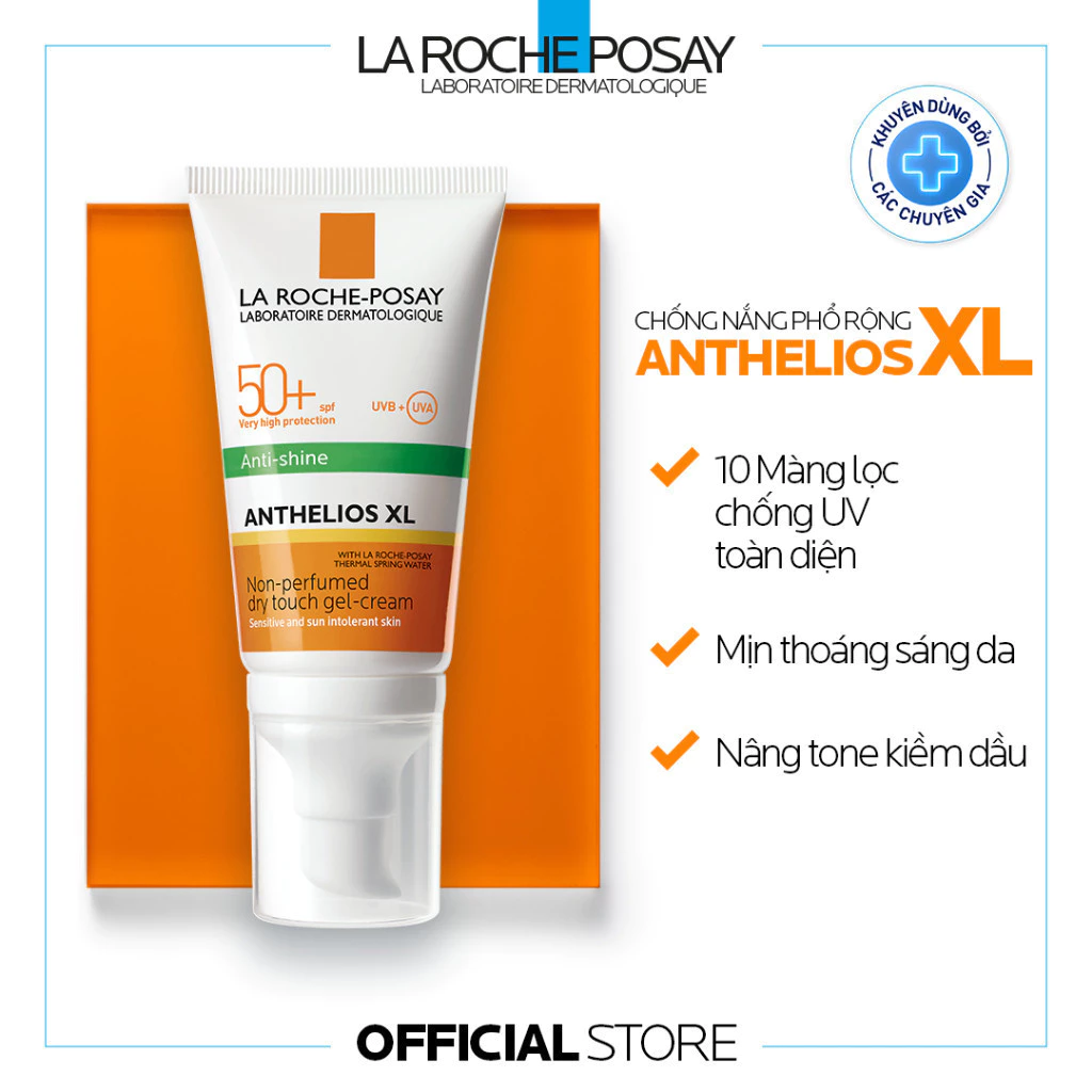 [PHIÊN BẢN NÂNG TONE] Kem chống nắng nâng tone cho da dầu La Roche-Posay Anthelios XL SPF50+ PA++++ 50ml