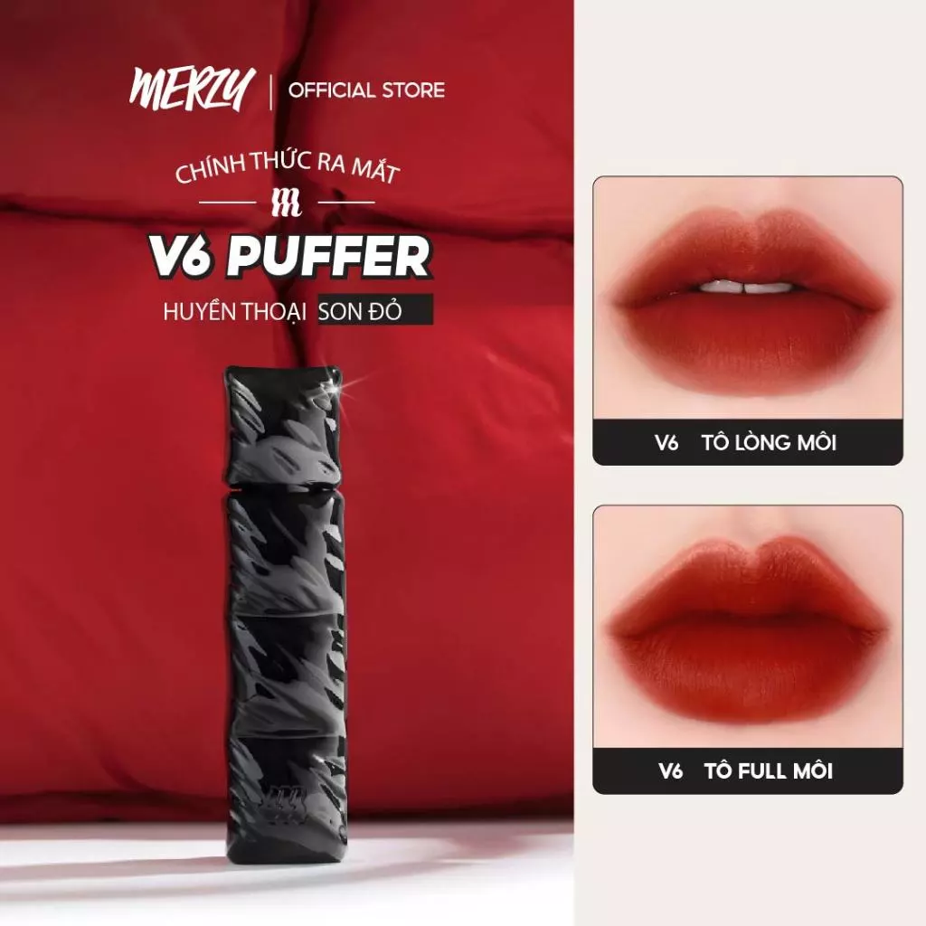 [V6 PUFFER/ V6 BLUE DREAM] Son Kem Lì Merzy The First Velvet Tint 3.8g