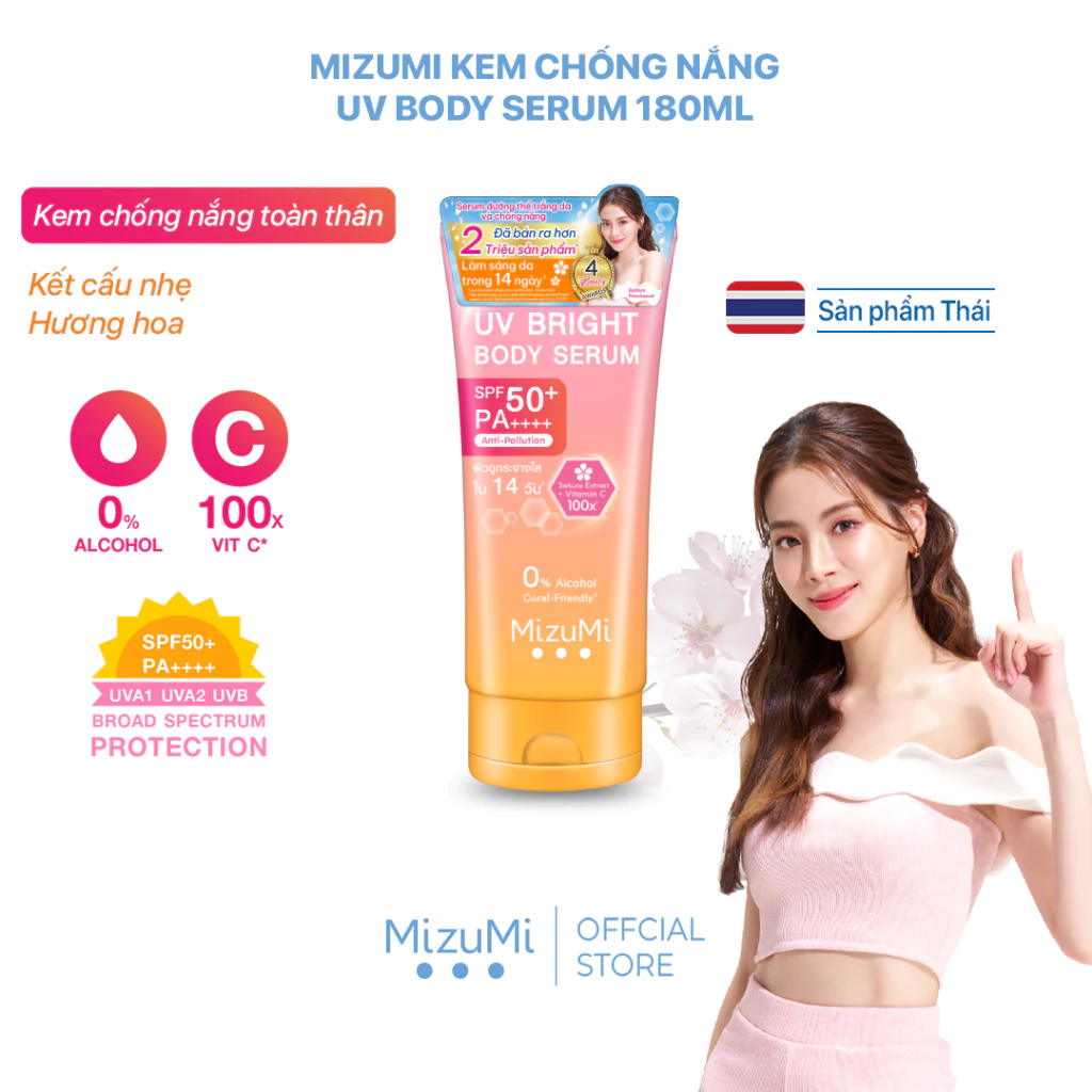 MizuMi Kem chống nắng UV Body Serum 180ml