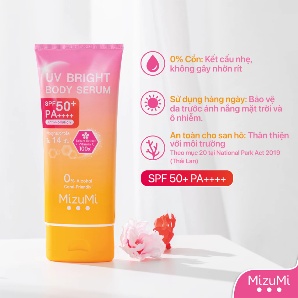 MizuMi Kem chống nắng UV Body Serum 180ml - 4