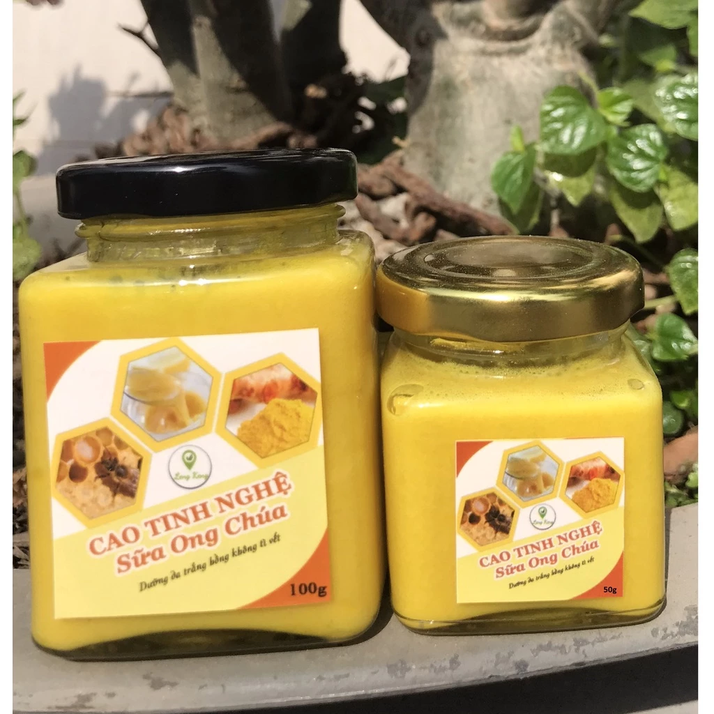 Cao Tinh Nghệ Sữa Ong Chúa LengKengFarm 120g– Mặt Nạ Kem Nghệ Đắp Mặt Giảm Mụn Tàng Nhang - Mặt Nạ Đắp 100% Thiên Nhiên - 4