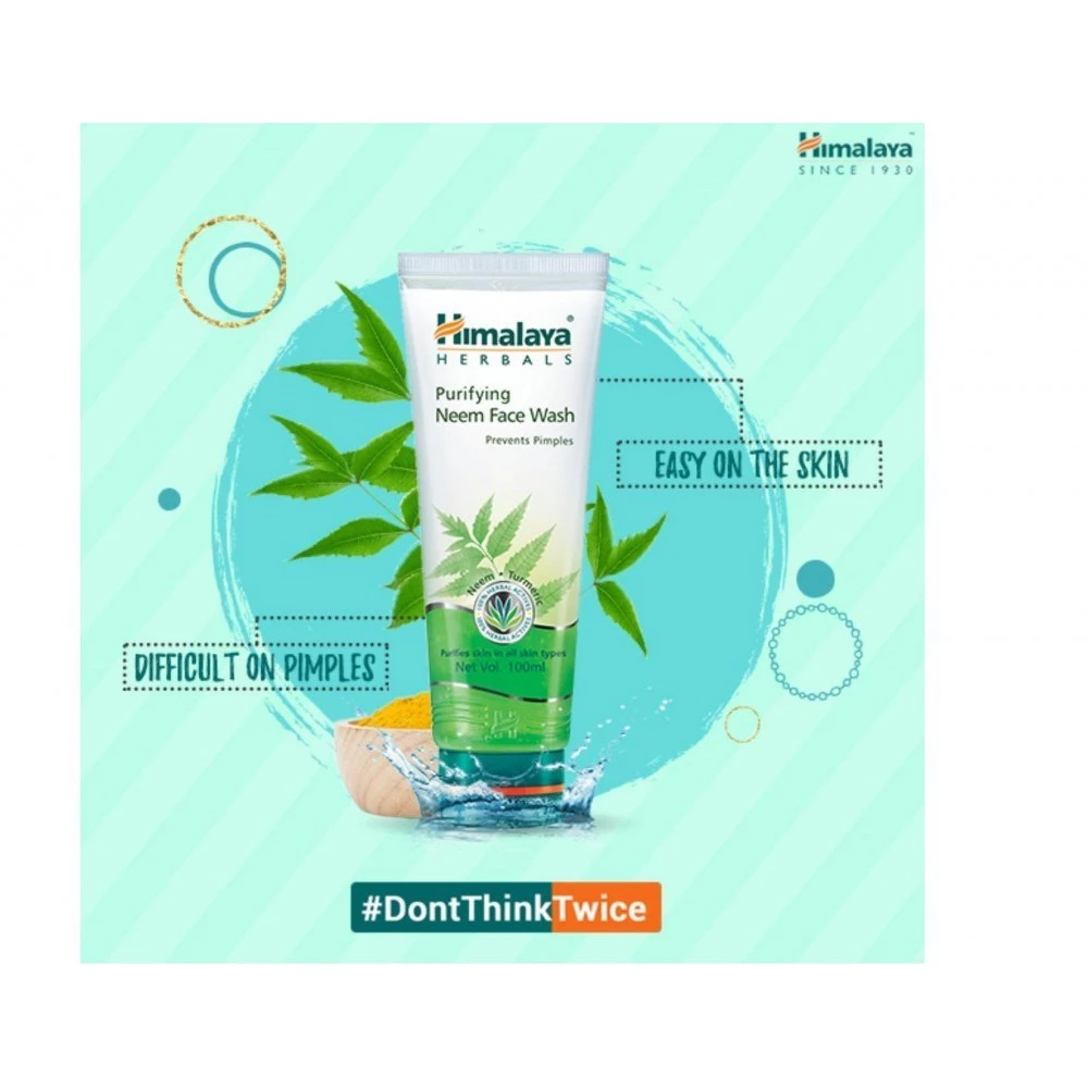 Sữa rửa mặt ngăn ngừa và giảm mụn lá neem Himalaya Purifying Neem Face Wash 50ml - 5