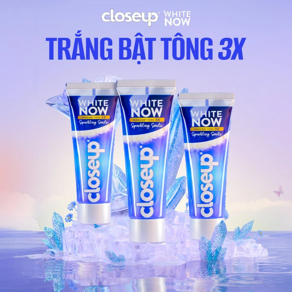 Combo 3 Kem đánh răng Closeup White Now - Trắng Bật Tông 3X TỨC THÌ với Công nghệ Ánh Sáng Xanh 100g - 5
