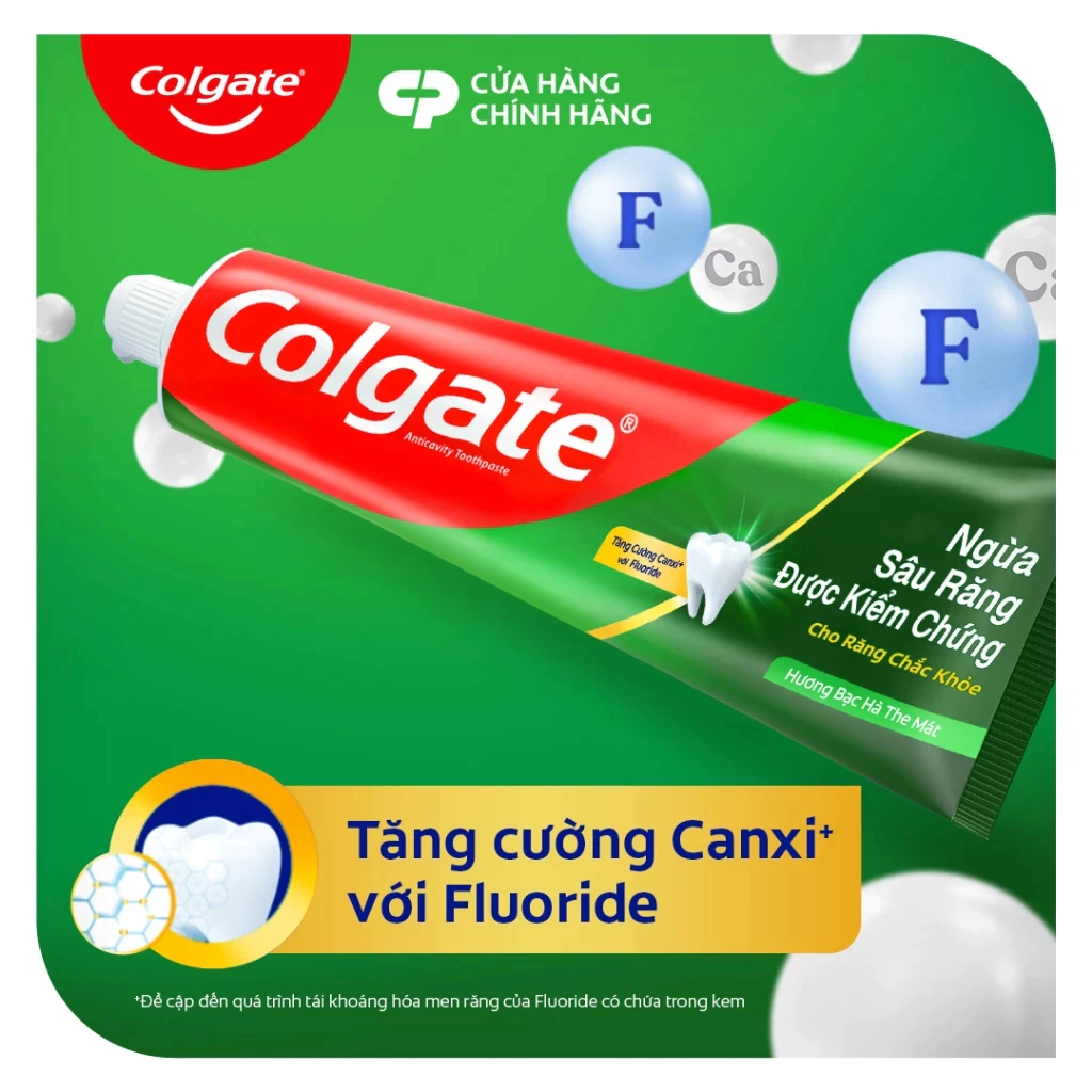 Kem đánh răng Colgate Chính Hãng Ngăn Ngừa Sâu Răng Làm Răng Chắc Khỏe 180g