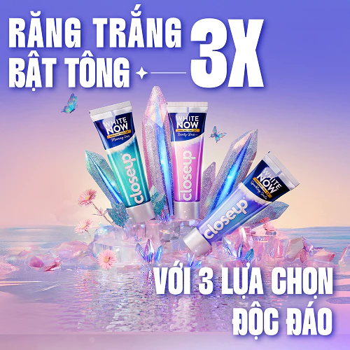 Bộ 4 kem Đánh răng Closeup White Now + Bộ 4 bàn chải Closeup Precision