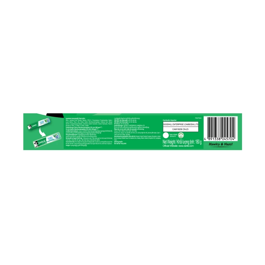 Kem đánh răng Darlie Bạc Hà Double Action Fresh Protect 180g - 5